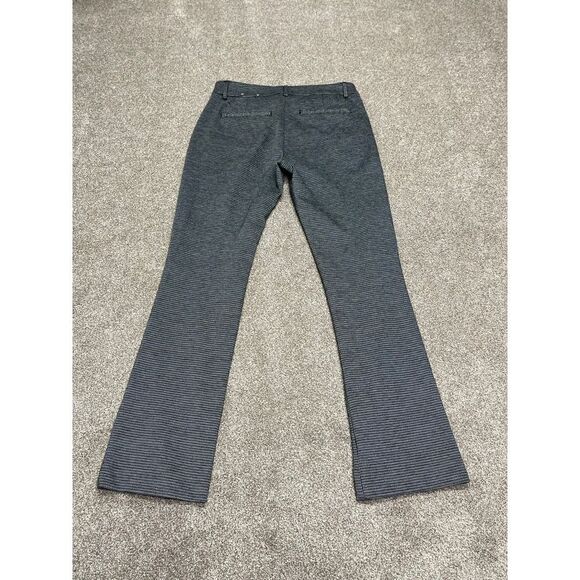 Express womens columnist barley boot pants sz 4R 9” rise black white trousers - Picture 2 of 12